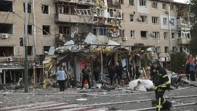 Руски дронове удариха украински град, в който живее и българско население