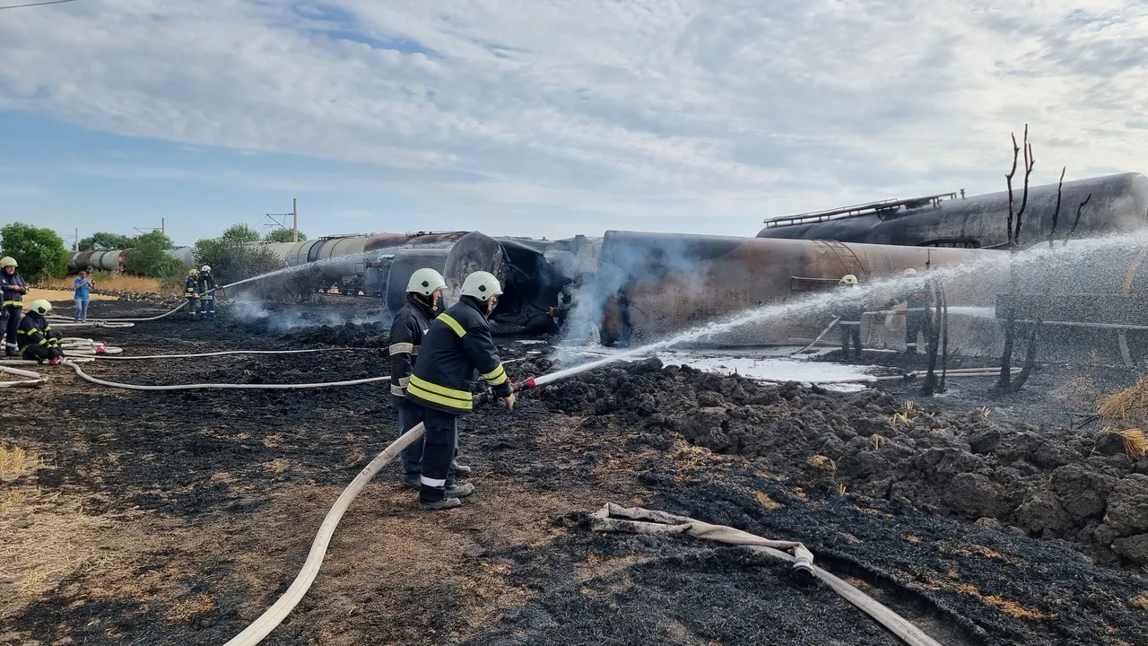 Локомотив се подпали на гара Мездра