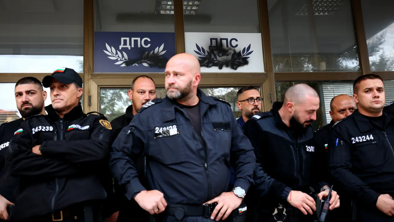 Протестиращи напръскаха със спрей централата на ДПС-НН