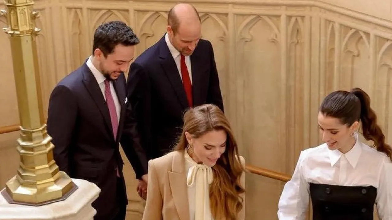 Среща в Уиндзор между принц Уилям и Хюсеин от Йордания