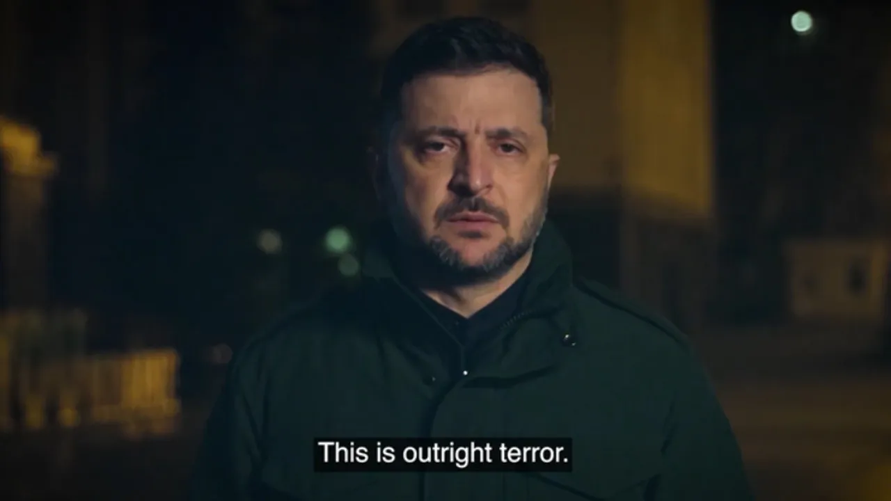(Видео) Зеленски след последната руска атака:„Нормалните хора не се бият така “