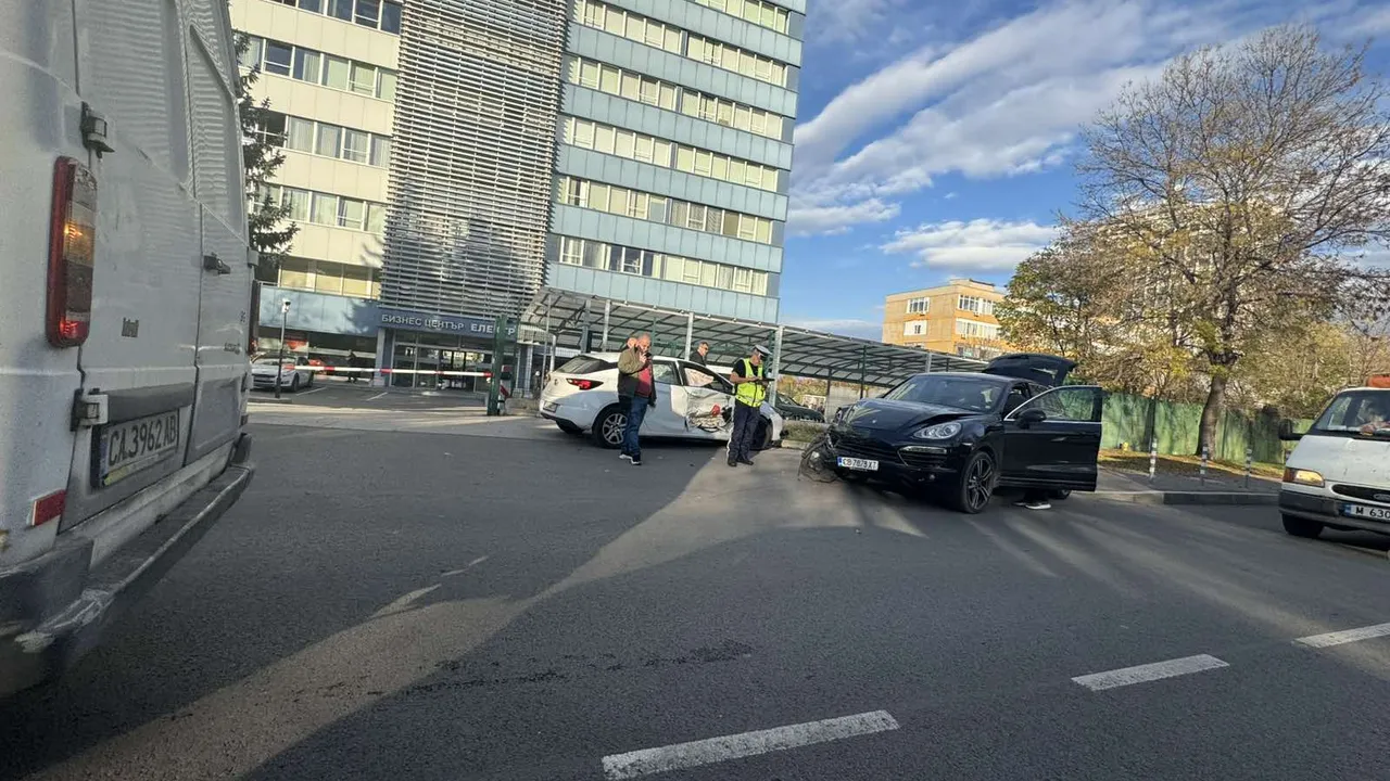 Катастрофа в столичния кв. "Илинден" предизвика задръстване