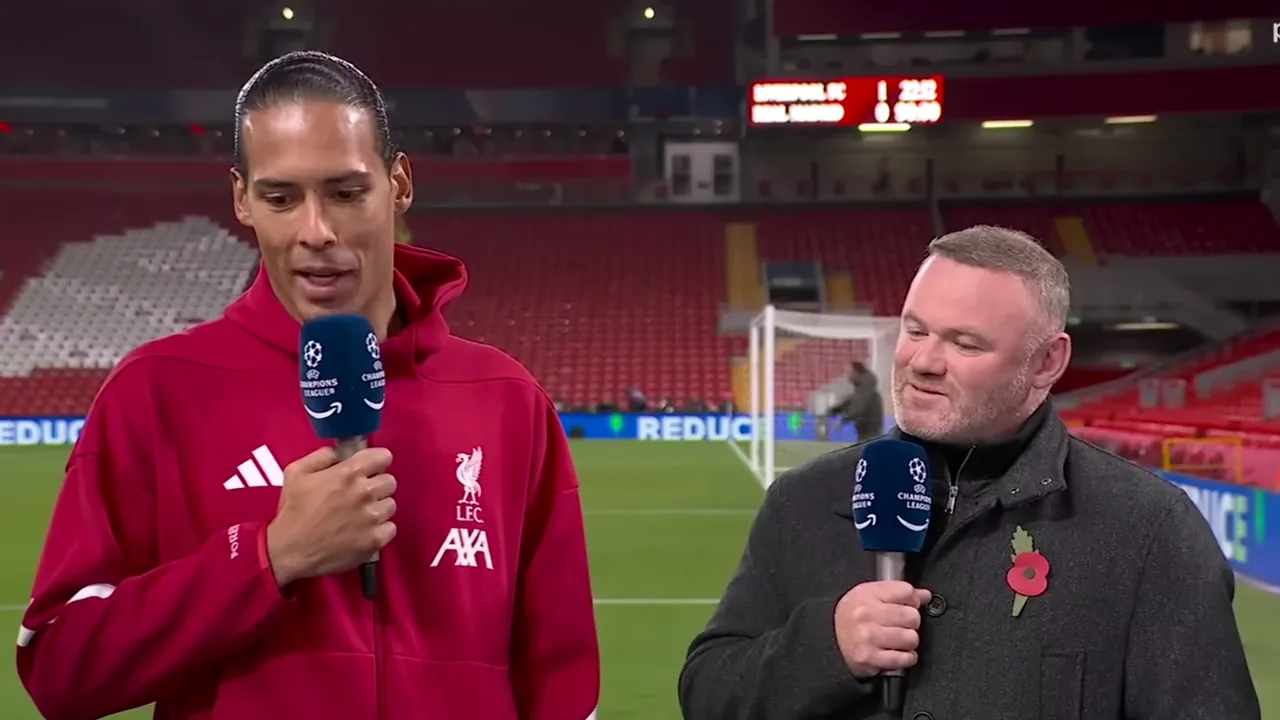 Ван Дайк и Уейн Рууни си размениха неловки реплики