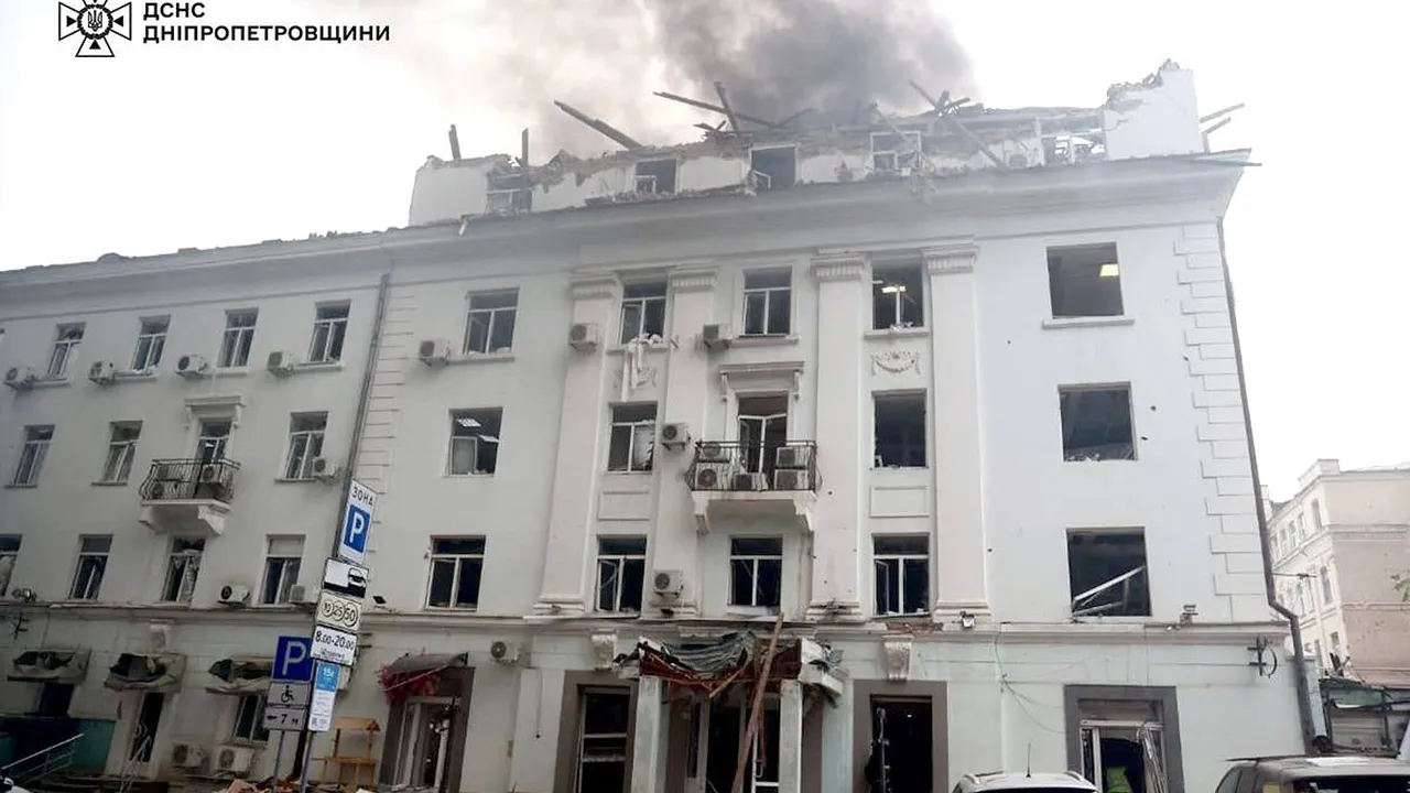 Руски дрон удари Днепър: една жертва, девет ранени