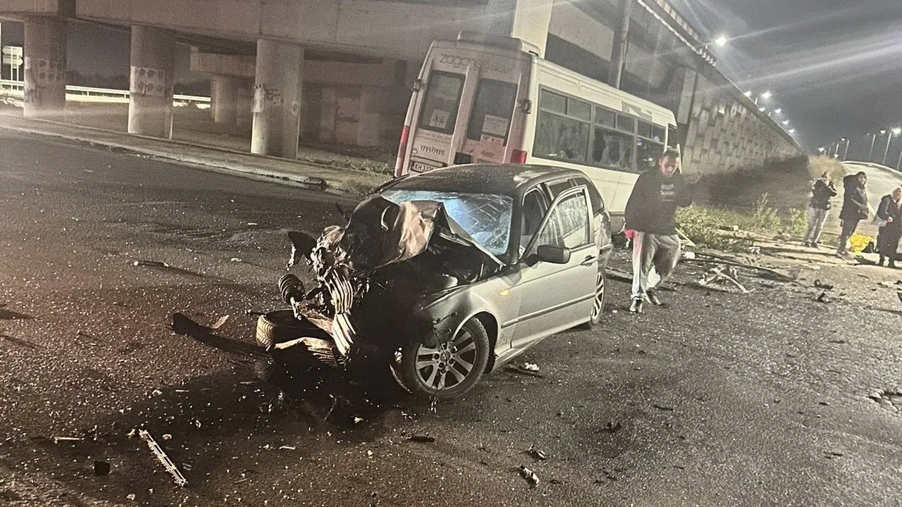 Тежка катастрофа на Северната тангента (ВИДЕО)