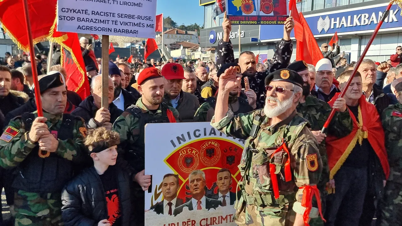 В Скопие се проведе протест в подкрепа на бившите лидери на Армията за освобождение на Косово