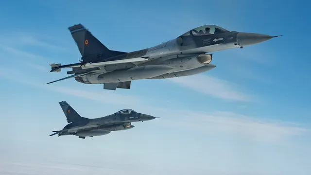 Румъния вдигна два F-16 заради руски дронове, насочени към Дунав