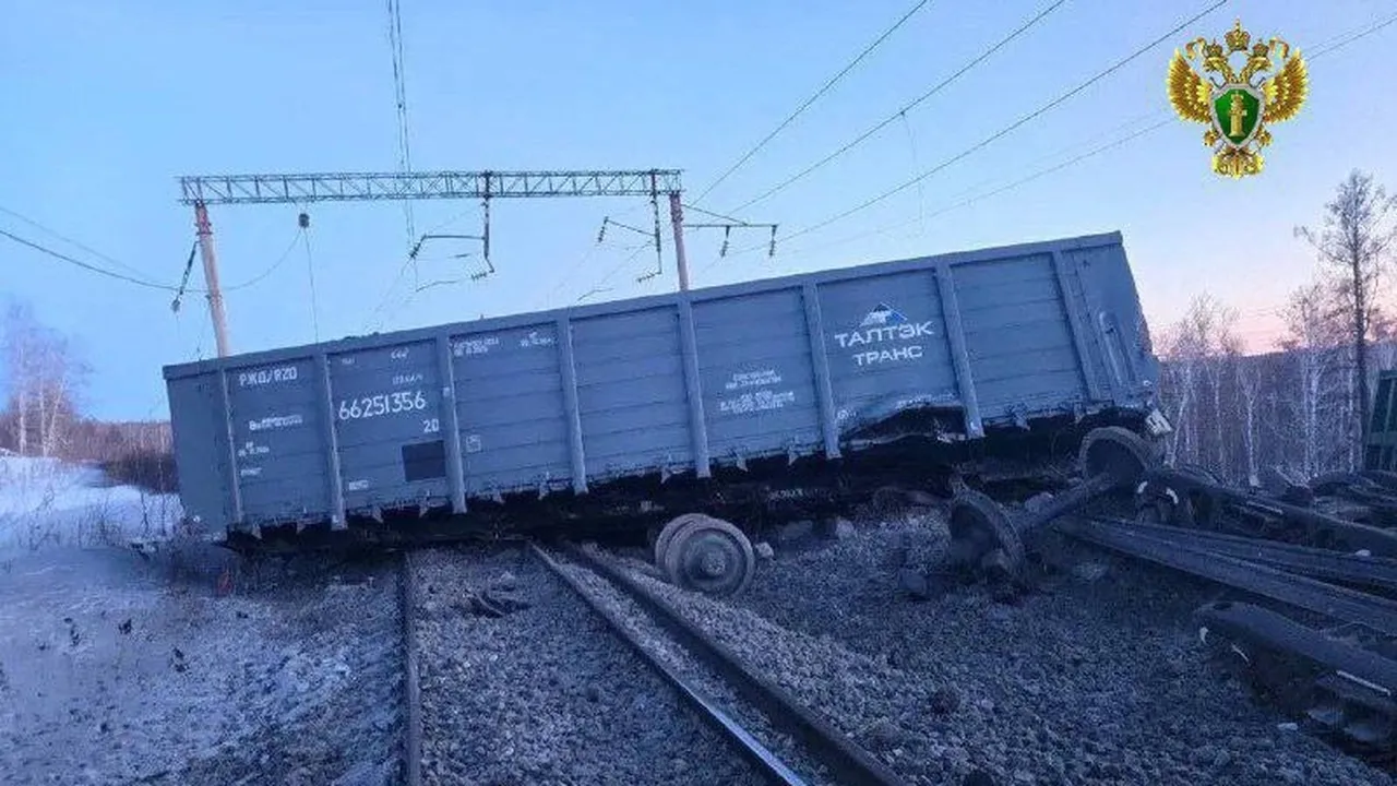 Товарен влак с 35 вагона дерайлира в Русия