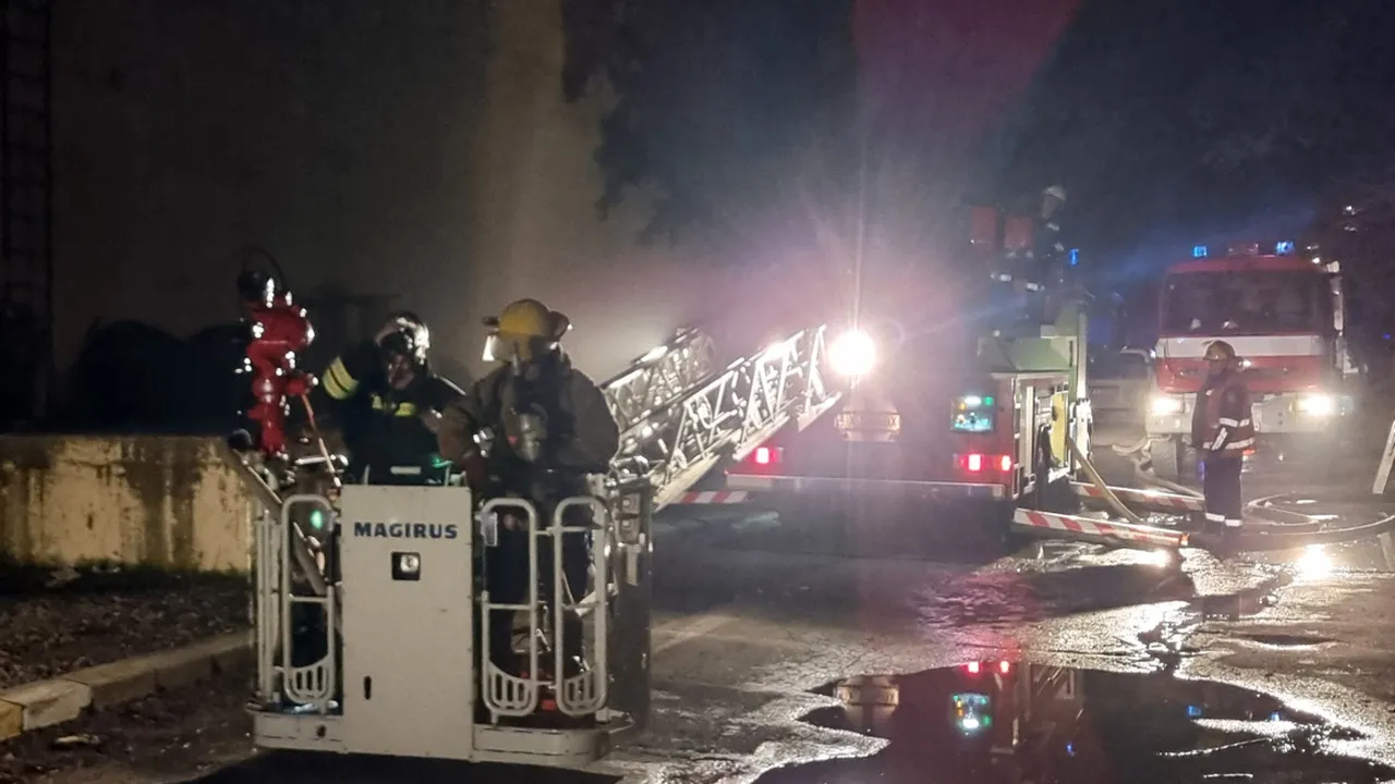 В Хасково избухна пожар в склад за соларни панели