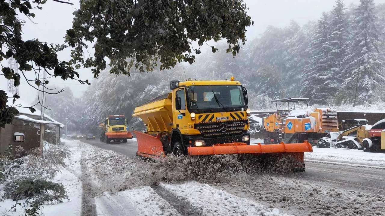 Републиканските пътища са проходими при зимни условия