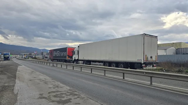 Продължава протестът на превозвачите от Западните Балкани