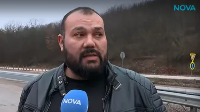 Камион спря в аварийната лента на „Хемус“, шофьорът остана без книжка