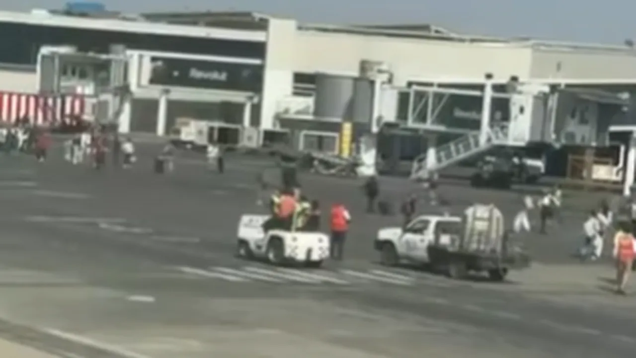 Стрелба и паника: картел атакува летище в Мексико (ВИДЕО)