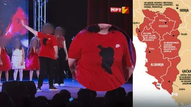 "Велика Албания" бе рекламирана по държавната телевизия на Северна Македония