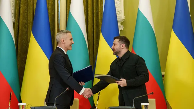 Гюров и Зеленски подписаха 10-годишно споразумение за сигурност между България и Украйна
