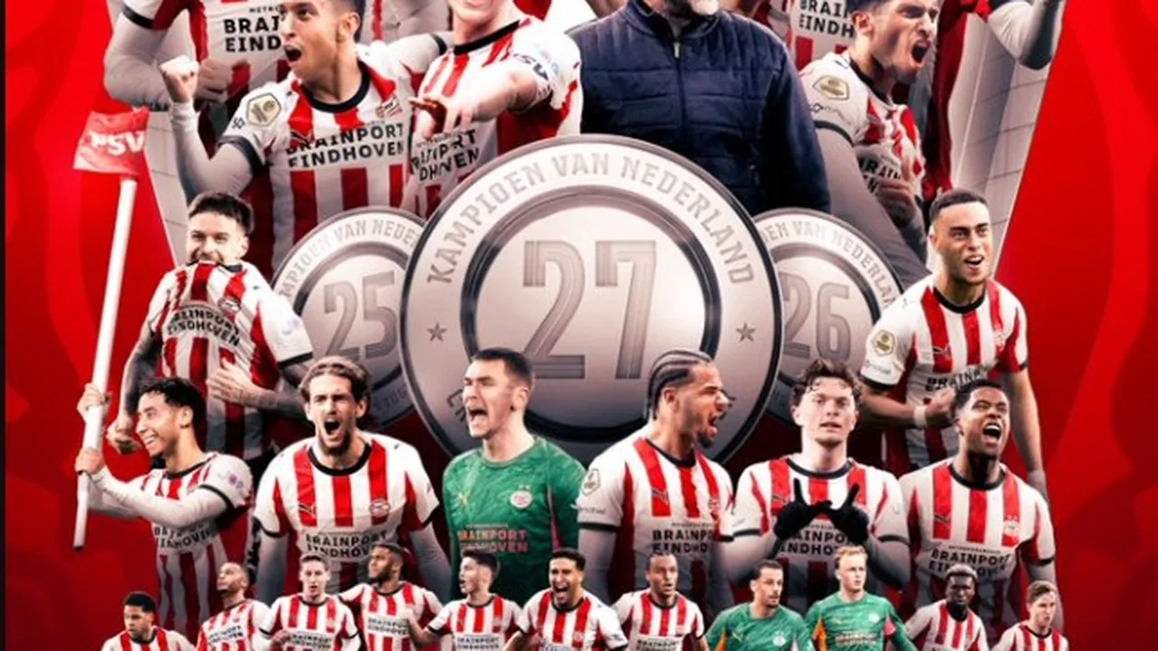 ПСВ Айндховен е шампион на Нидерландия за 27-ми път