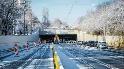 Временна реорганизация на движението в транспортния тунел в „Люлин“