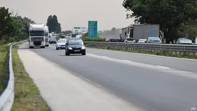 Реорганизация по АМ "Тракия" заради полагане на маркировка