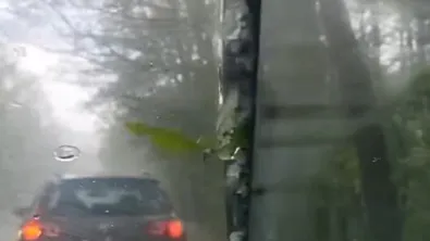 Силна градушка удари прохода Петрохан край Годеч (ВИДЕО)
