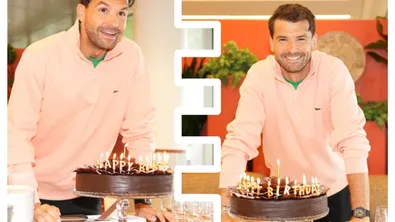 Григор Димитров на 35, изненадаха го с торта