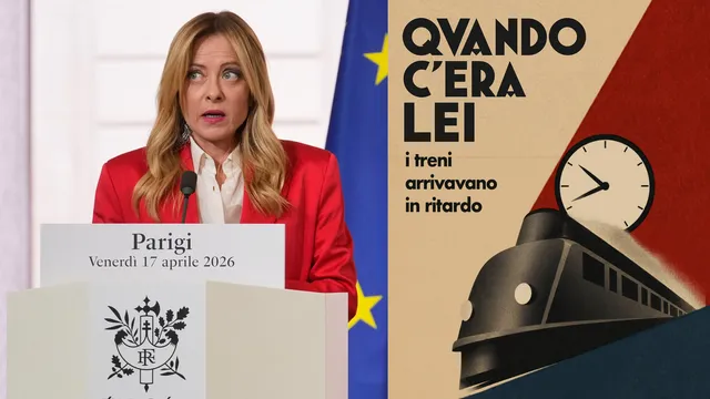 Заради закъсняващи влакове партия свърза Мелони с Мусолини