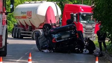 Тежка катастрофа между ТИР и автомобил край Пазарджик
