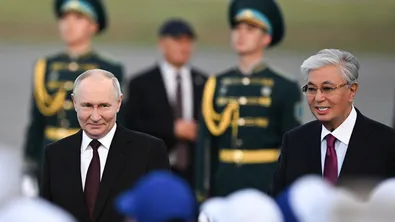Путин пристигна на държавно посещение в Казахстан