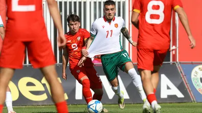 Младежите на България победиха Северна Македония с 1:0 в Бистрица