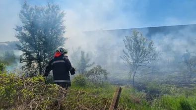 Овладян е пожар в близост до къщи в село Железница край Симитли