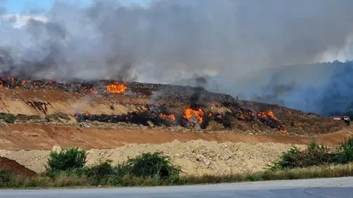 Голям пожар гори край петричкото село Ръждак