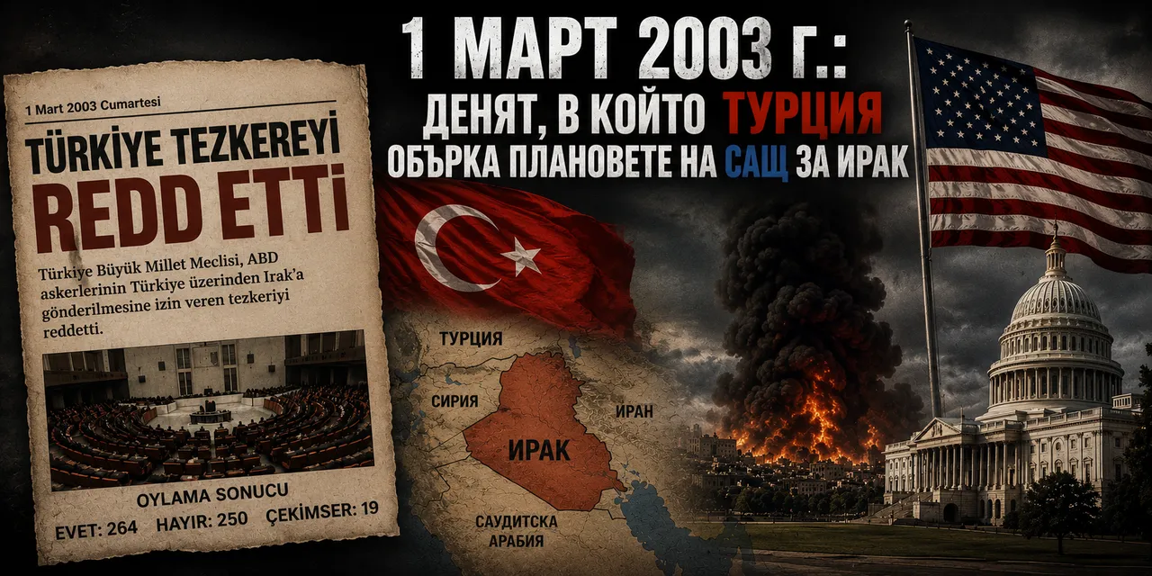 1 март 2003 г.: Денят, в който Турция обърка плановете на САЩ за Ирак