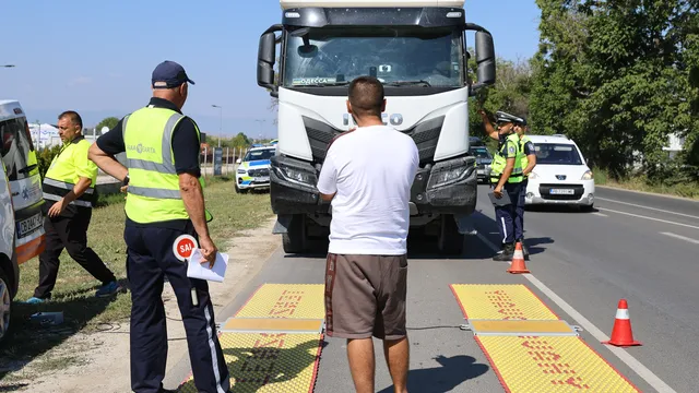 Претоварен камион засечен при засилен контрол в Пловдивско
