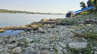 Дунав продължава да се отдръпва: Нов спад при Русе и Силистра
