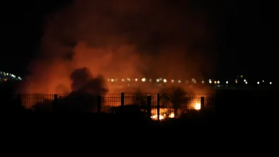 Нов пожар избухна край Мъглиж, горят сухи треви