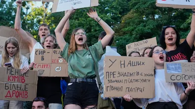 Протест в Украйна срещу новия министър на отбраната