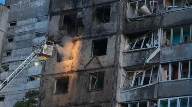 Нова вълна от руски удари срещу Киев, 10 души са ранени