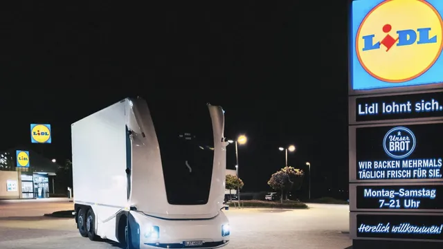 Камион без шофьор вече доставя стоки за Lidl