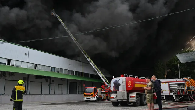 Руски дронове унищожиха склад, основан от Зеленски