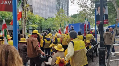 Иранската опозиция излезе на протест в Ню Йорк преди дебатите в ООН